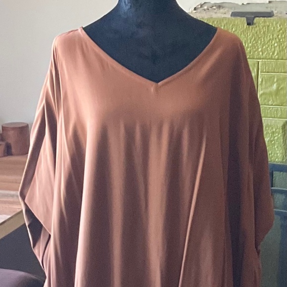 Chocolate Pure Cotton Custom Caftan - one size fits most! - Picture 1 of 4